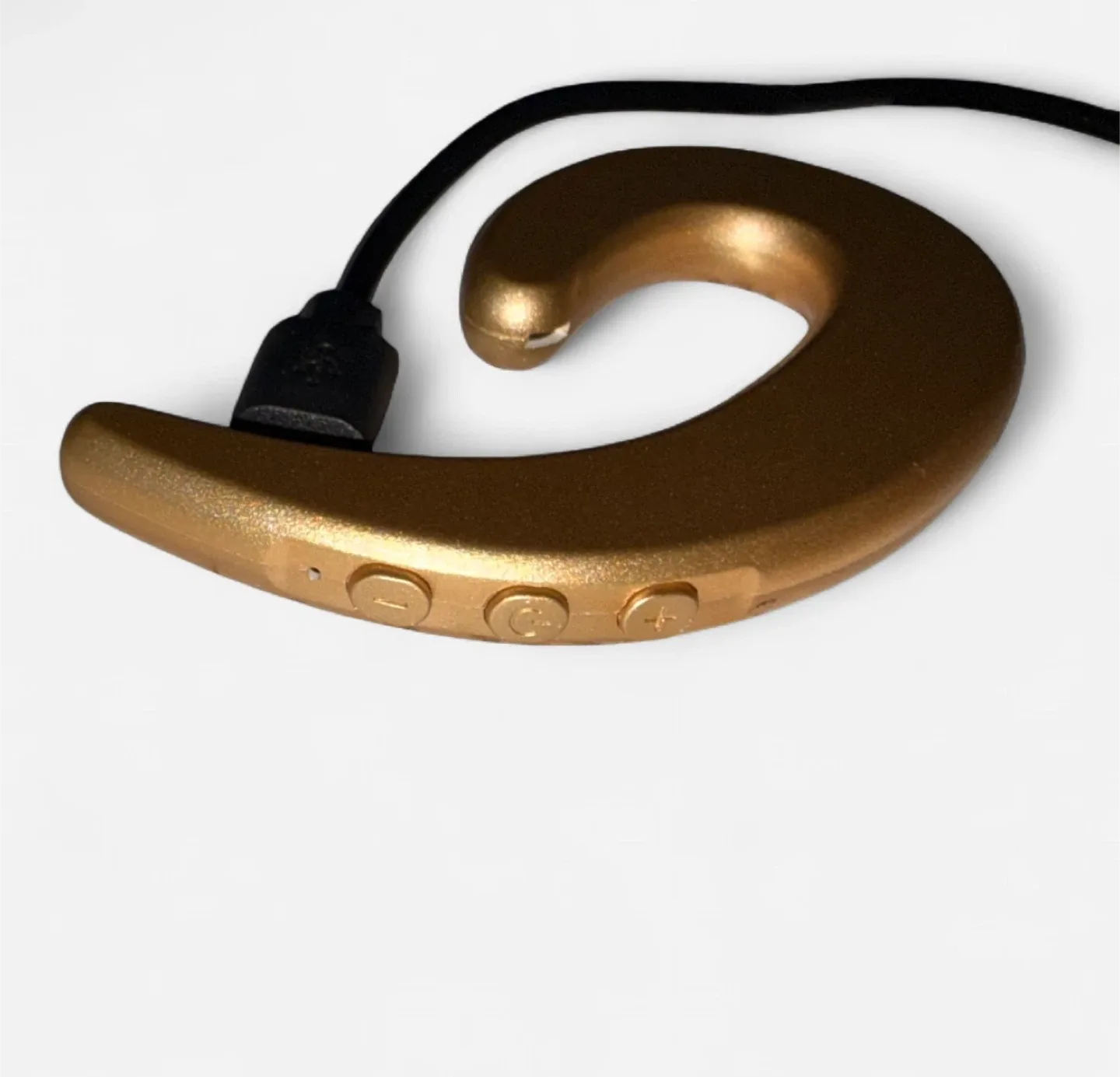 NWOB Gold HD Music Bluetooth Headset Ear Piece image indicator(2)