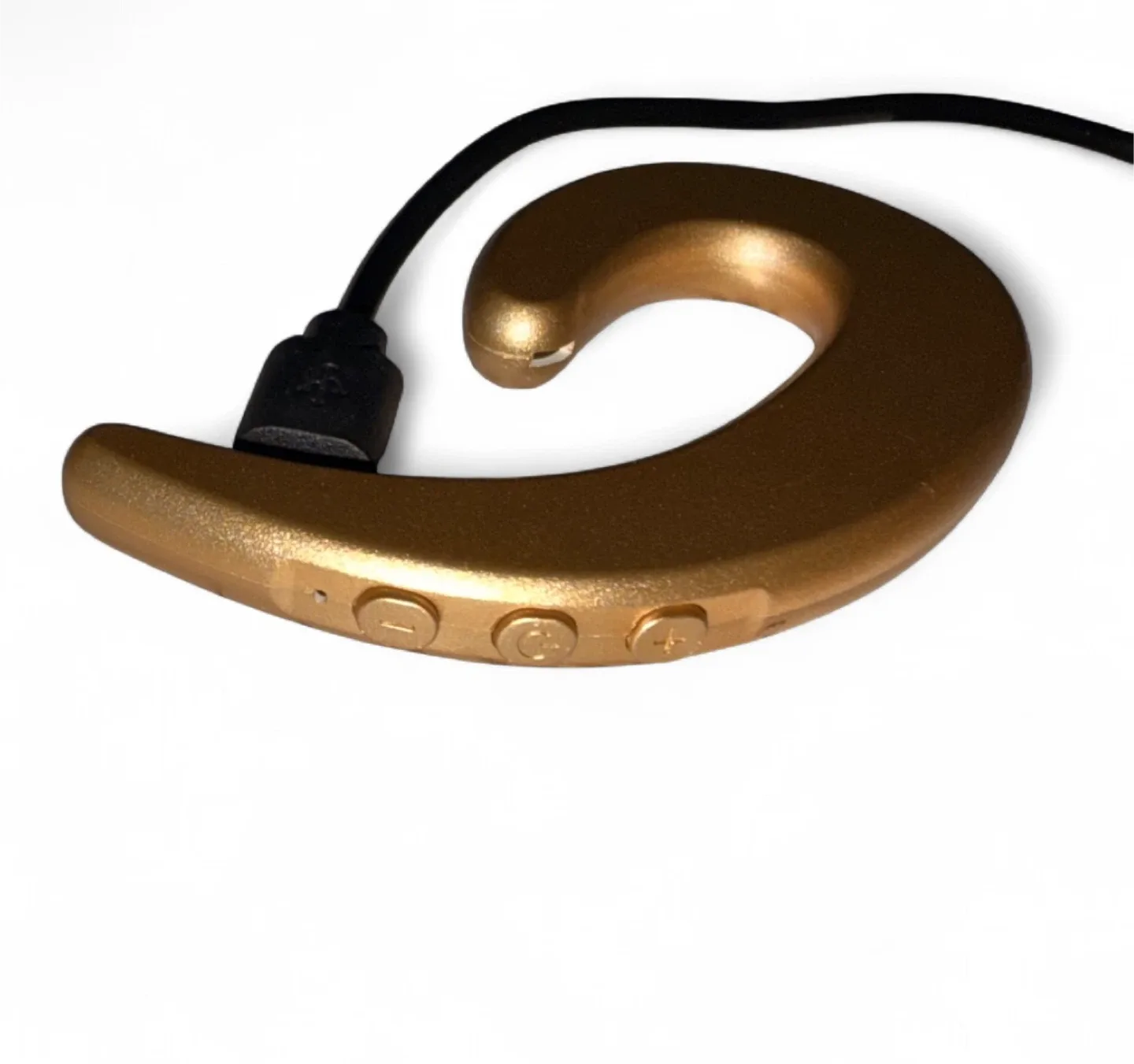 NWOB Gold HD Music Bluetooth Headset Ear Piece image indicator(5)