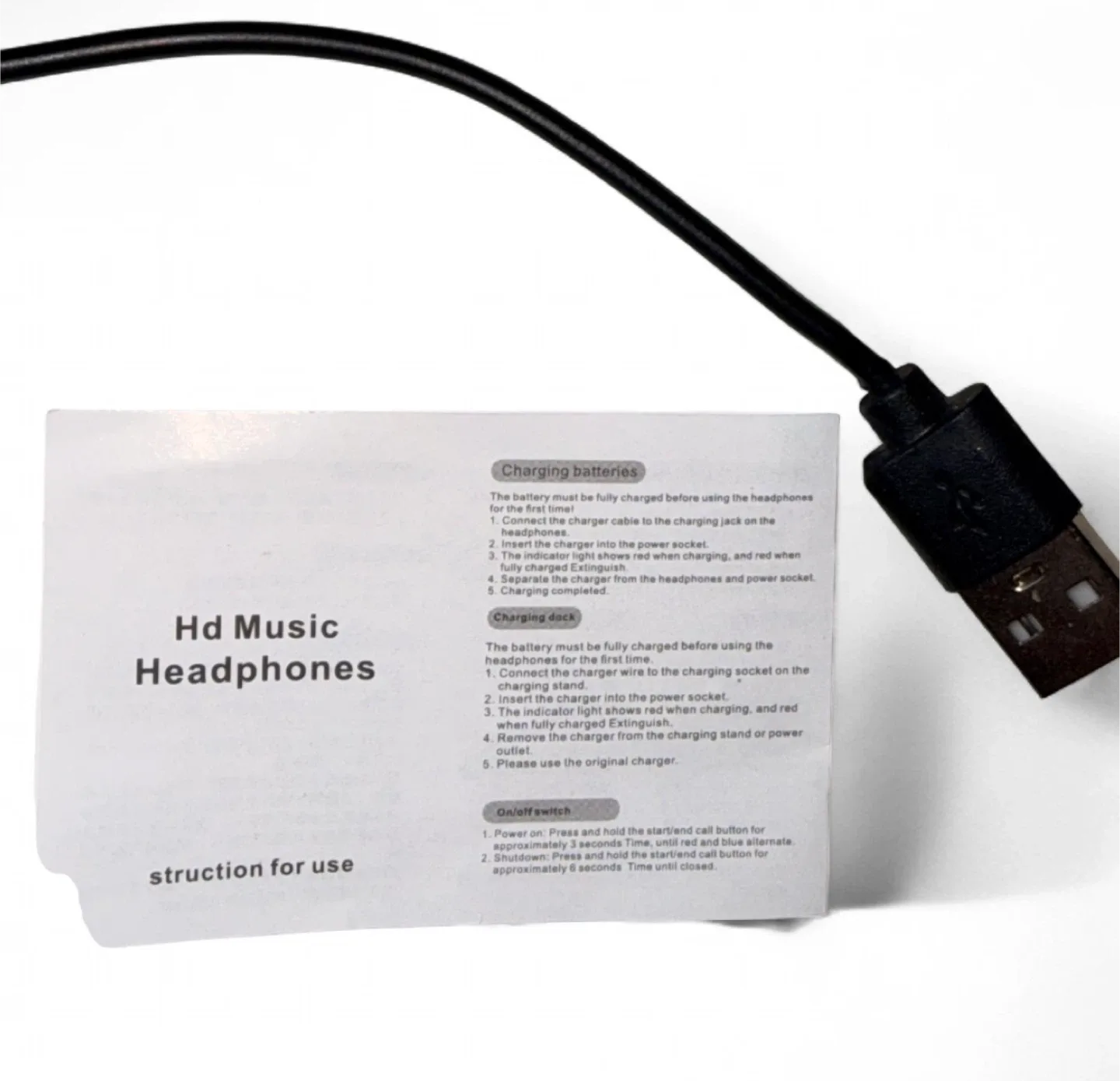 NWOB Gold HD Music Bluetooth Headset Ear Piece image indicator(4)