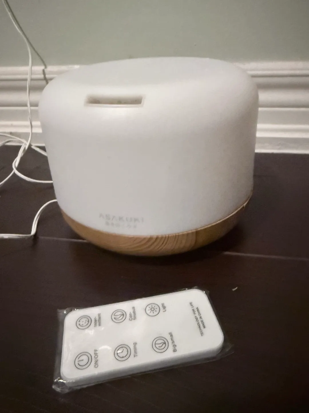 ASAKUKI Essential Oil Diffuser with + free Lemongrass Oil image indicator(9)