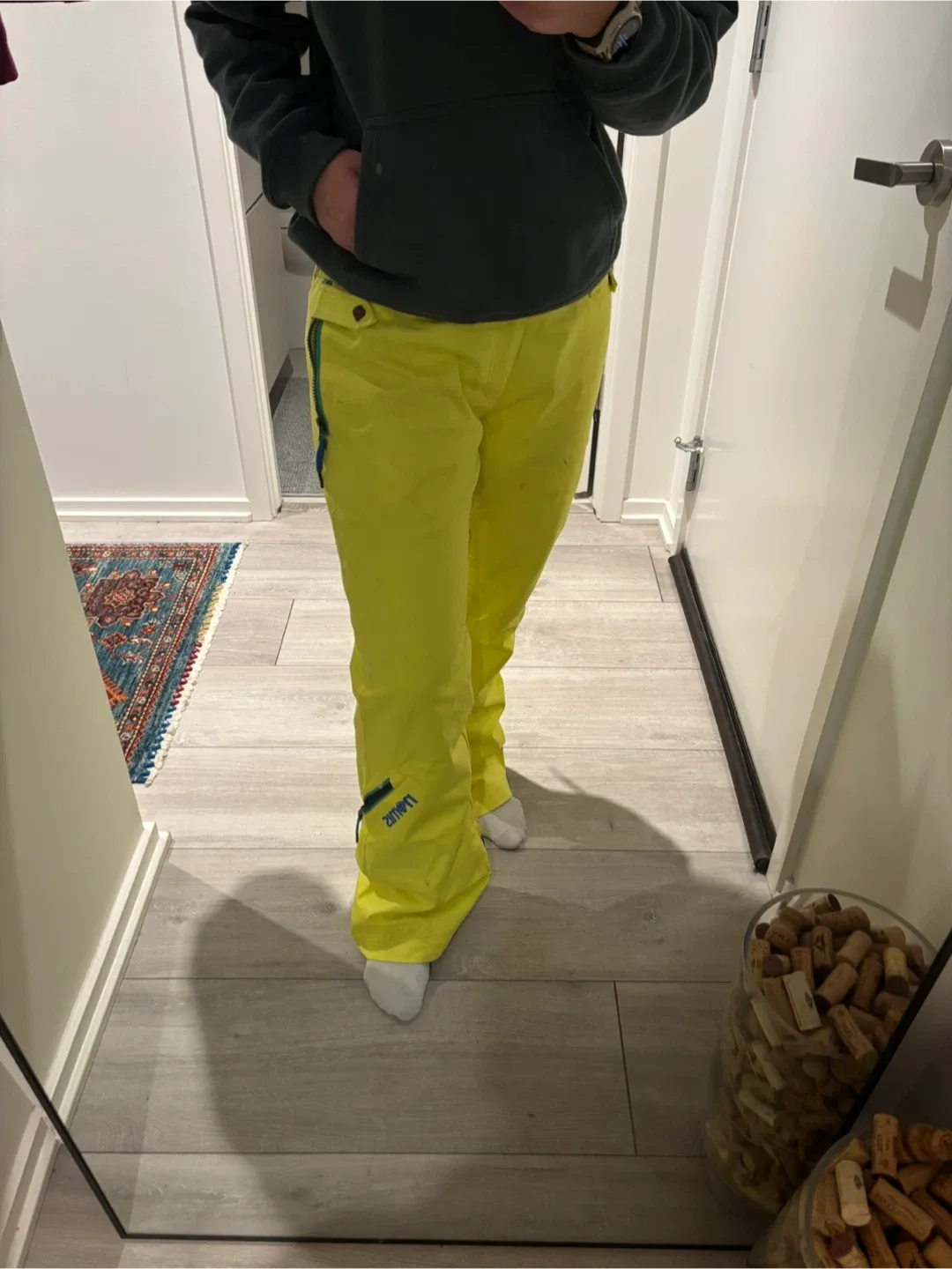 Nomis Ski/Snowboard Pants - Yellow, Size M