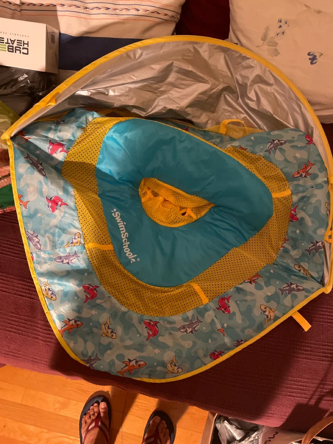 SwimSchool Inflatable Baby Boat w/ Canopy