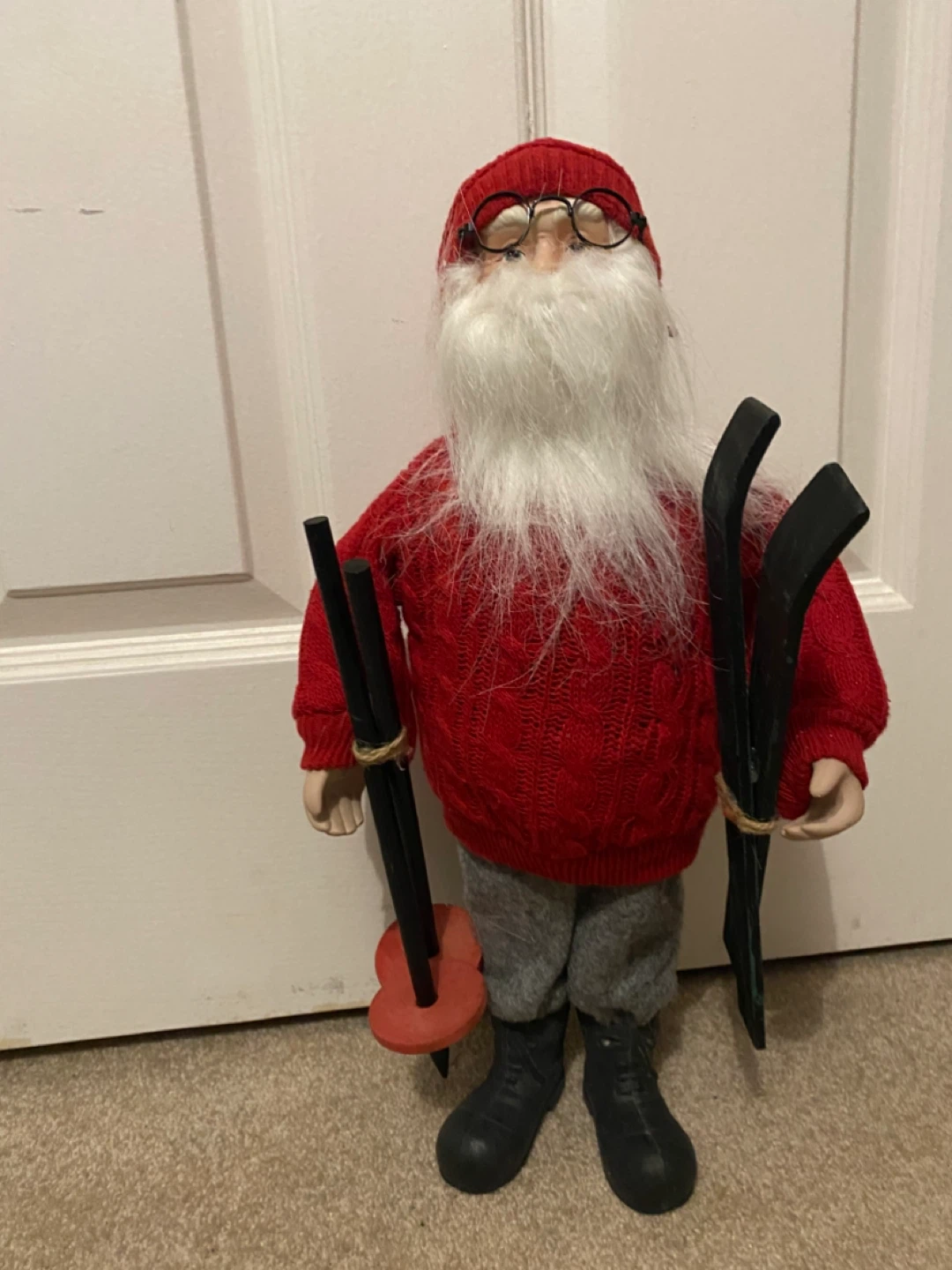 Skiing Santa