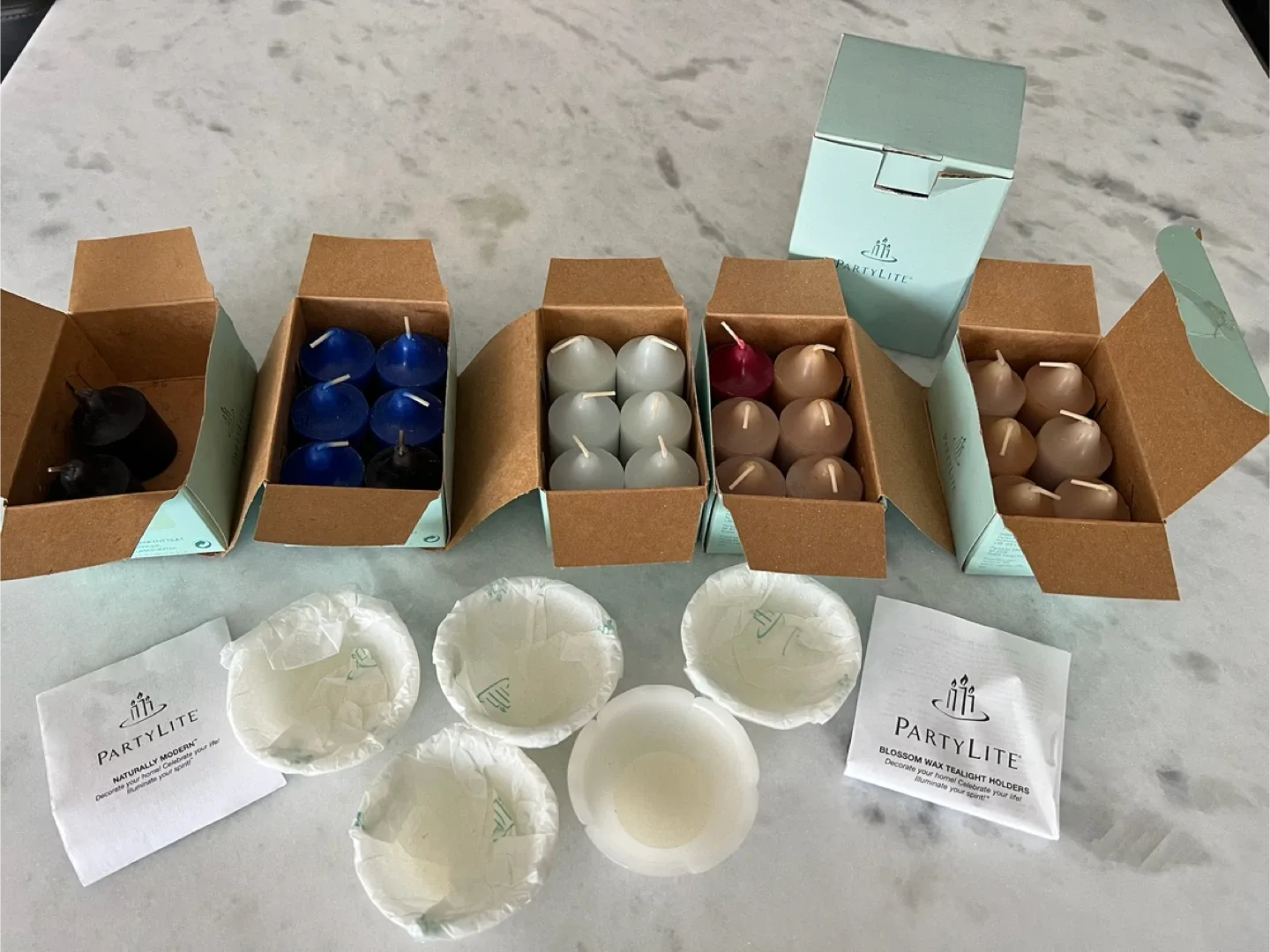 PartyLite VOTIVES Candles $5.00 box of 6 image indicator(2)