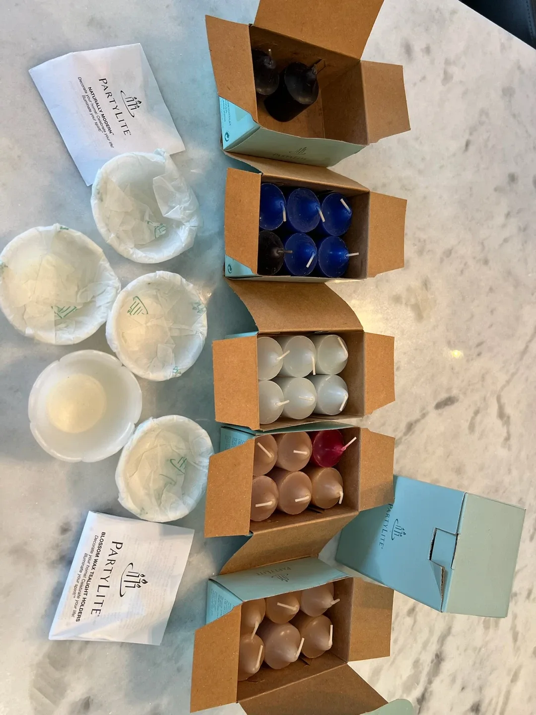 PartyLite VOTIVES Candles $5.00 box of 6 image indicator(3)