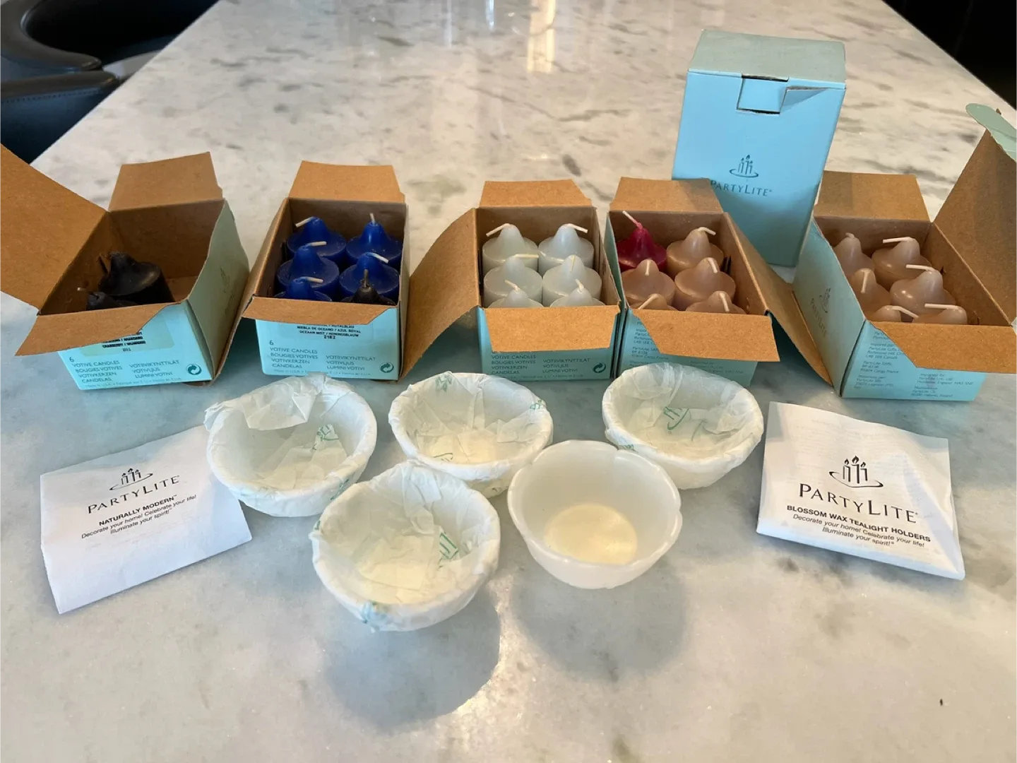 PartyLite VOTIVES Candles $5.00 box of 6 image indicator(6)