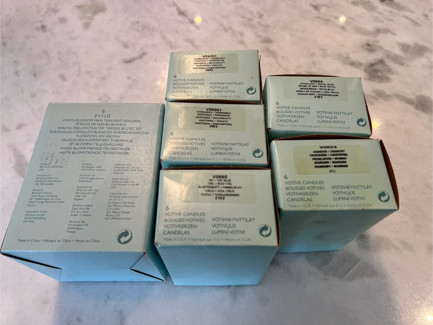 PartyLite VOTIVES Candles $5.00 box of 6