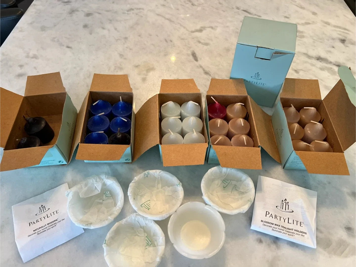 PartyLite VOTIVES Candles $5.00 box of 6 image indicator(4)