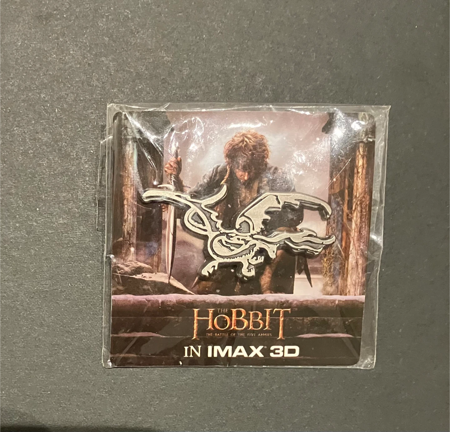 The Hobbit Dragon Smaug Pin Badge 2014 IMAX - photo 2
