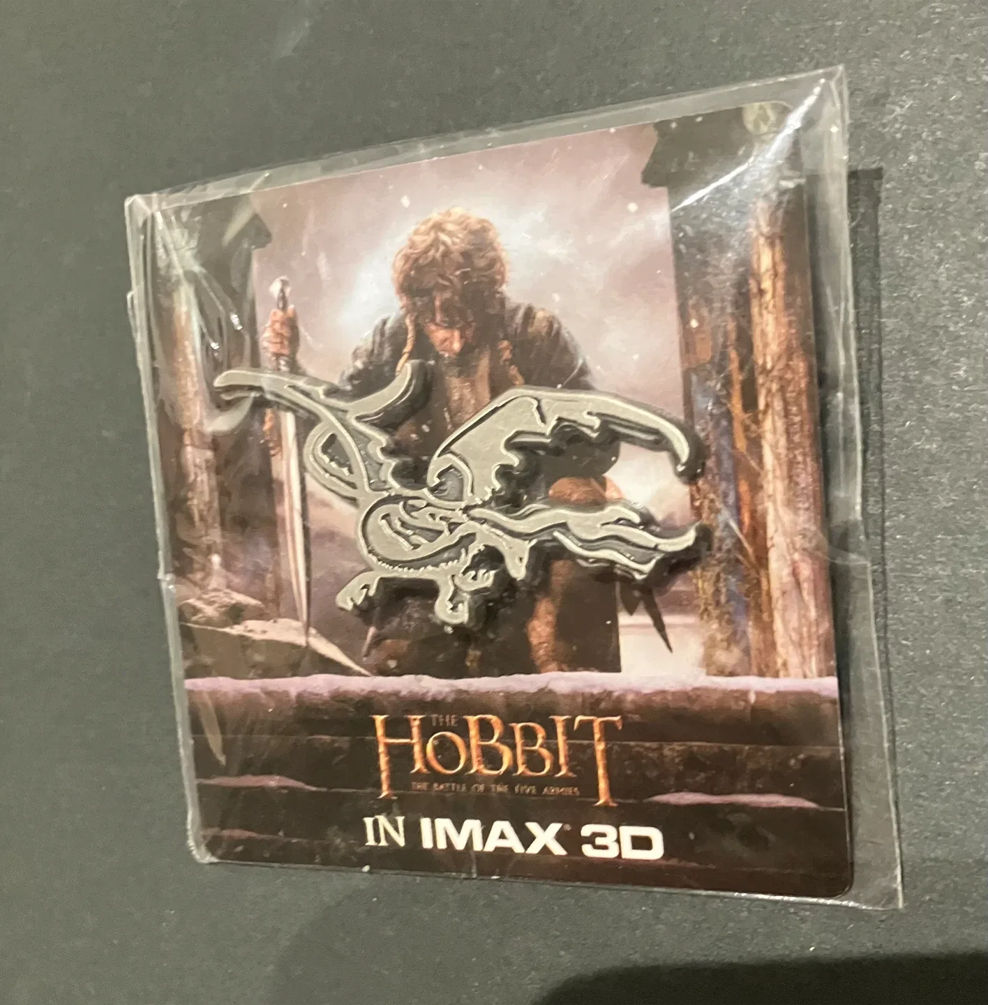 The Hobbit Dragon Smaug Pin Badge 2014 IMAX image indicator(7)