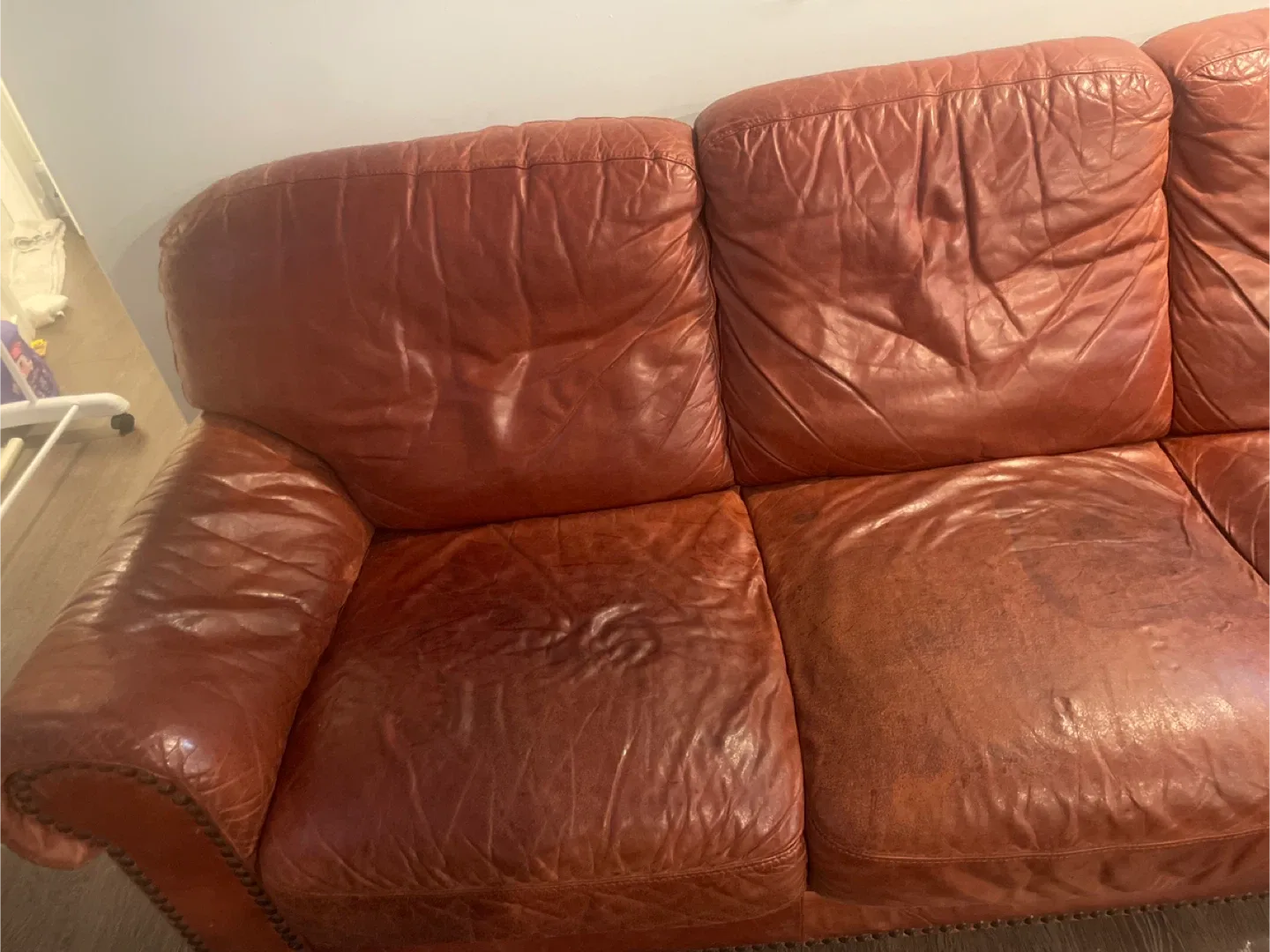 Leather Sofa - Brown