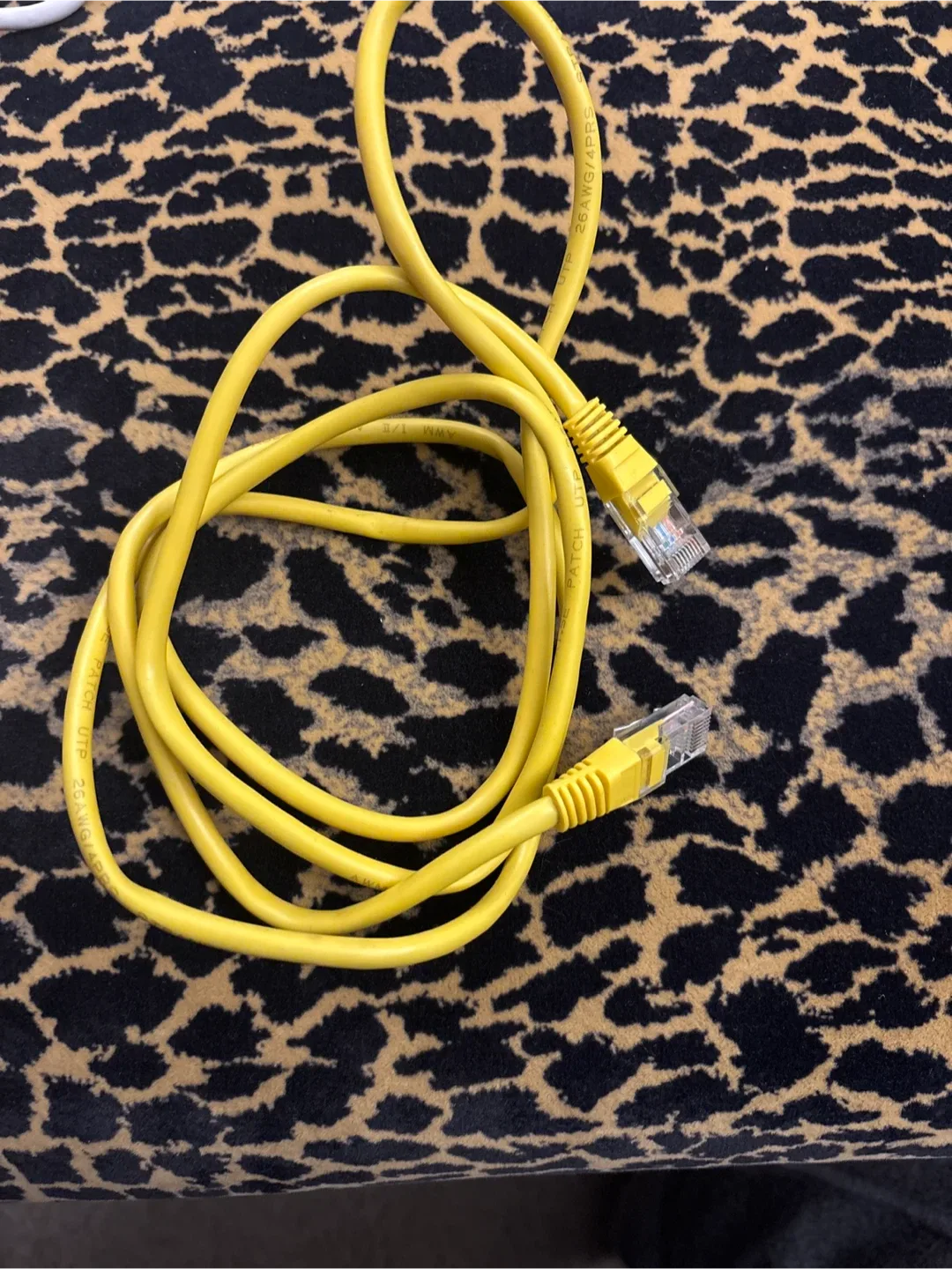 Yellow Ethernet Cable