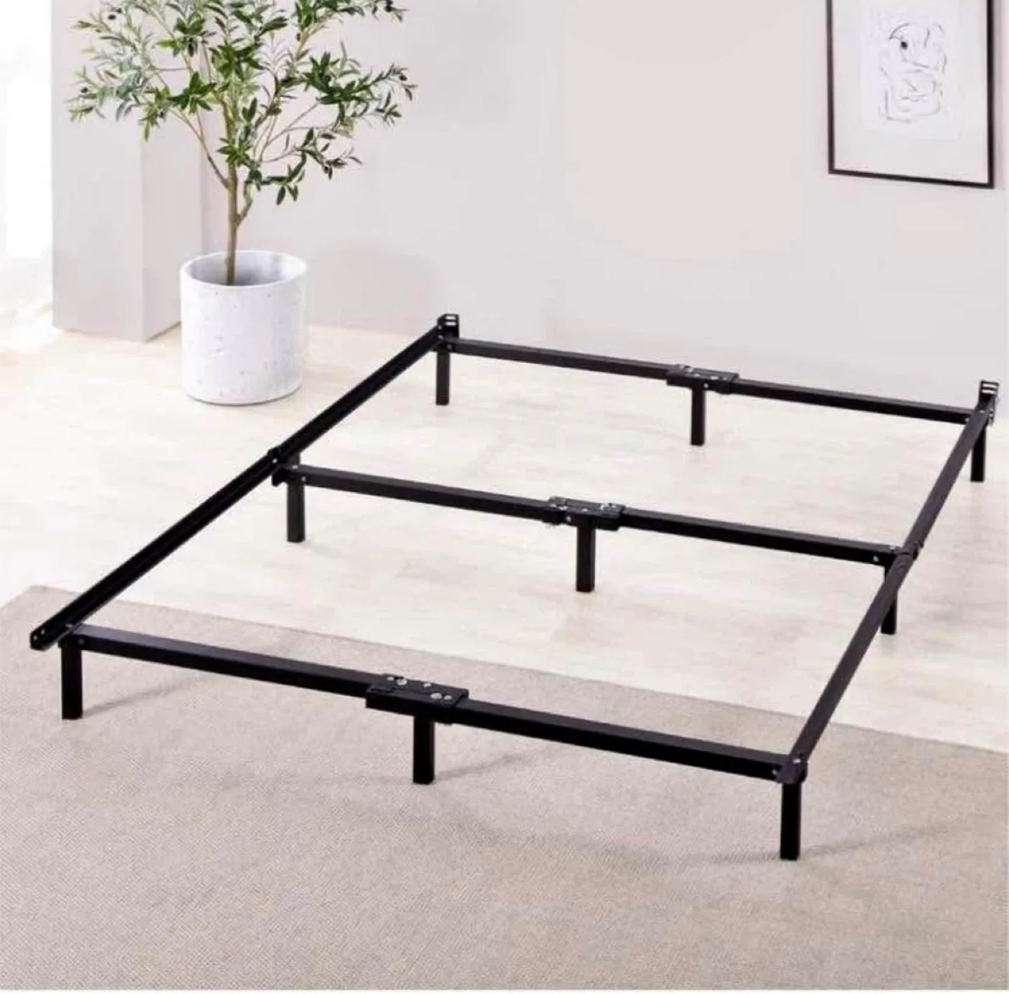 Adjustable Bed Frame with Headboard Brackets