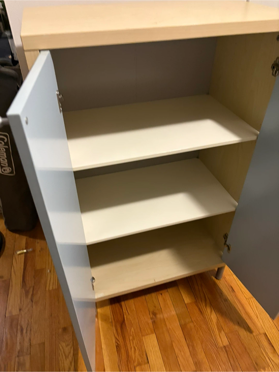 Gray Cabinet with Shelves - photo 2