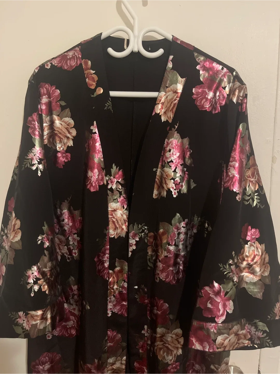 Floral Print Kimono Robe
