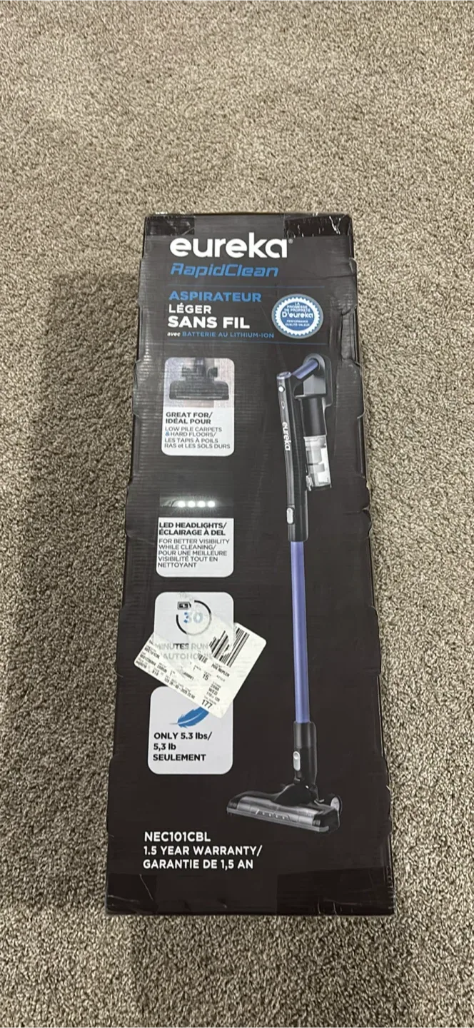 Eureka RapidClean Lightweight Cordless Vacuum - NEW