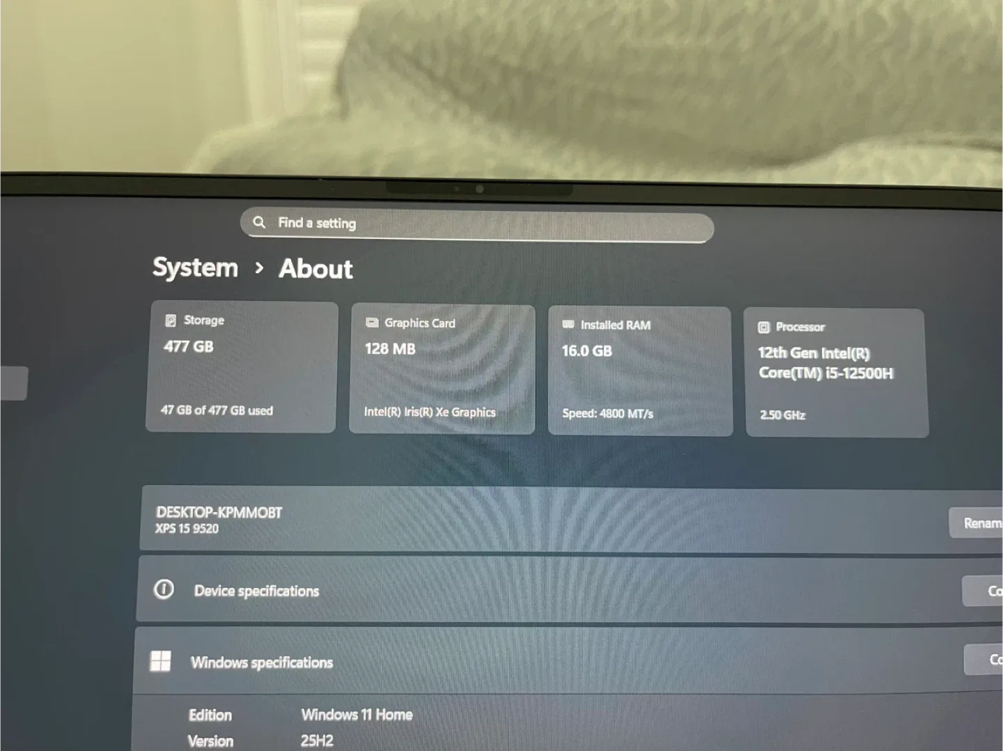 Dell XPS 15 | Core i5-12th | 16GB | 512GB | Battery Excellent image indicator(3)