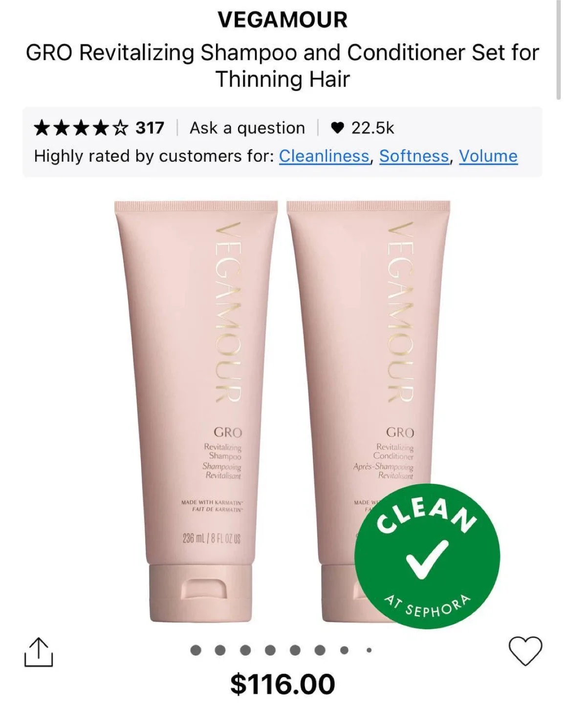 Vegamour GRO Shampoo & Conditioner – Sample Set (New) image indicator(4)