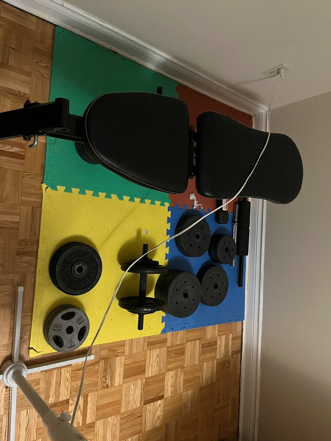 Weight Bench with Weights