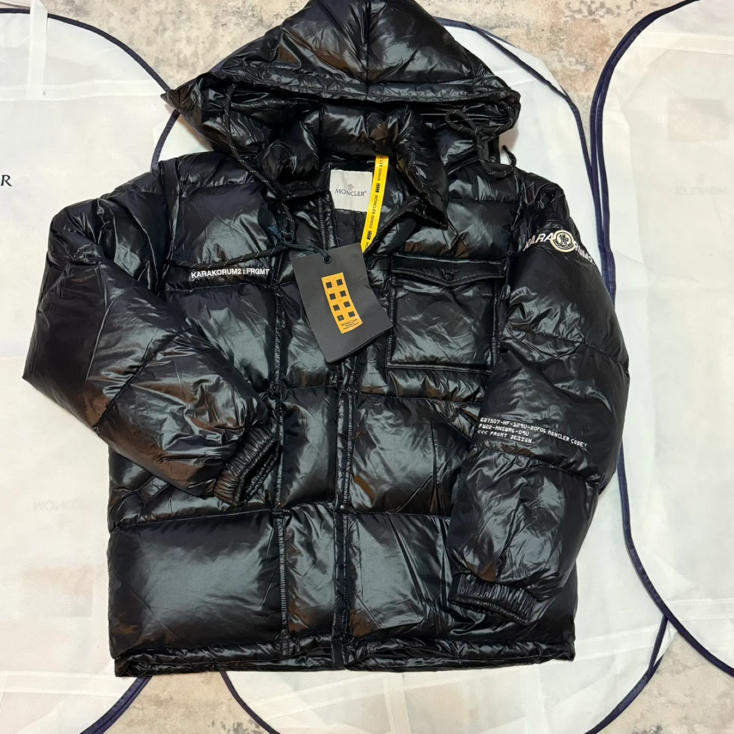Moncler Fragment Hiroshi Fujiwara Down Puffer Jacket Sz 7