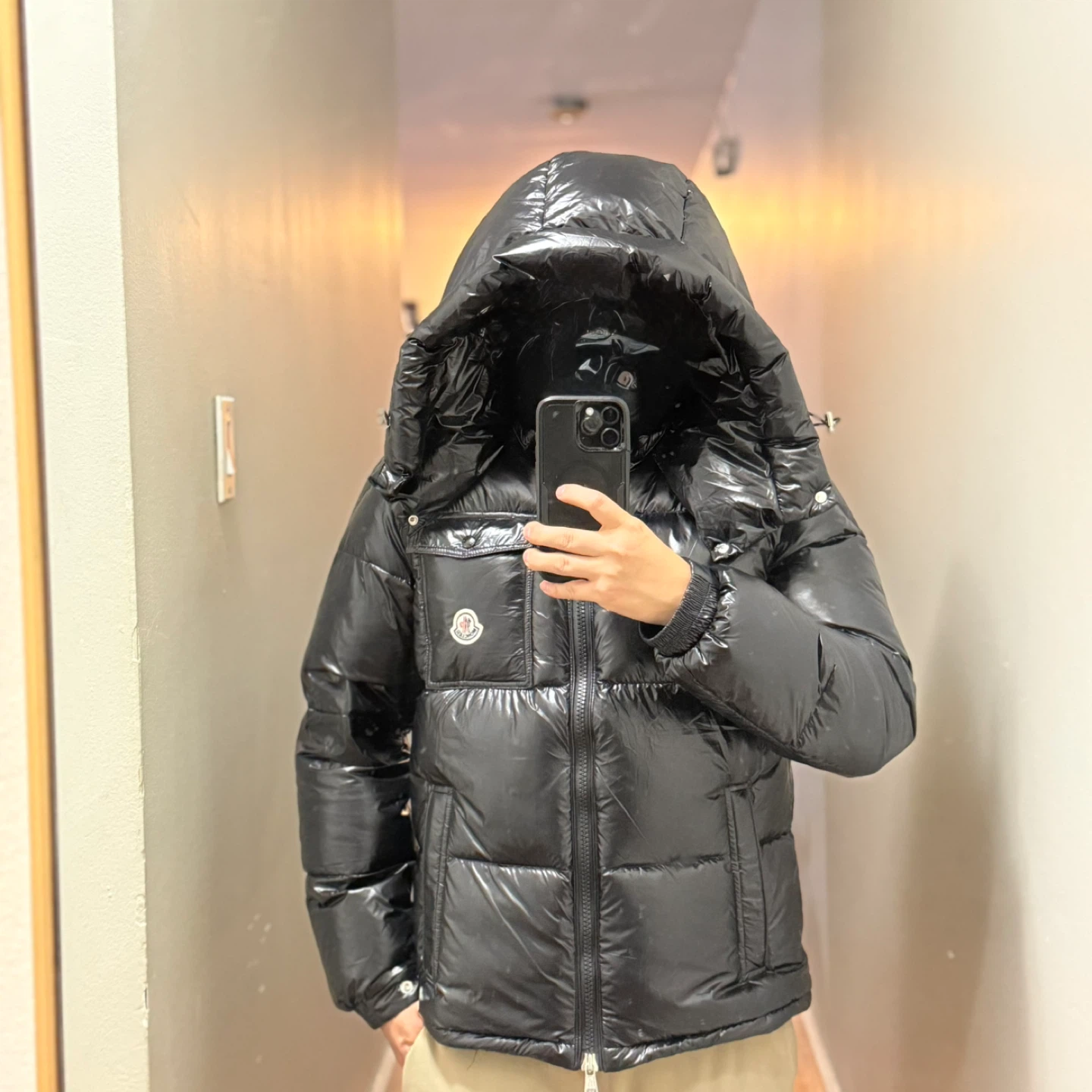 Moncler Black Puffer Jacket