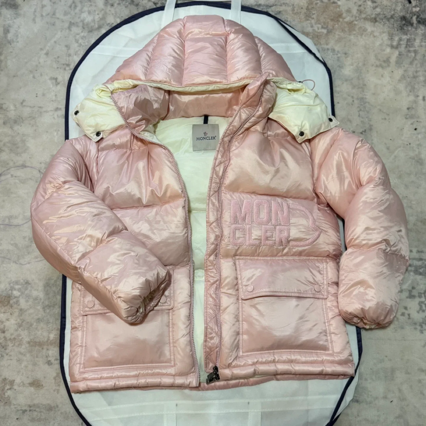 Moncler Pink Padded Down Jacket