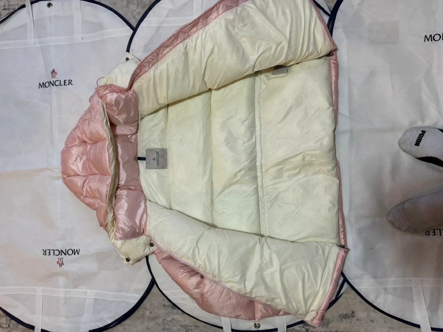 Moncler Pink Padded Down Jacket image indicator(5)
