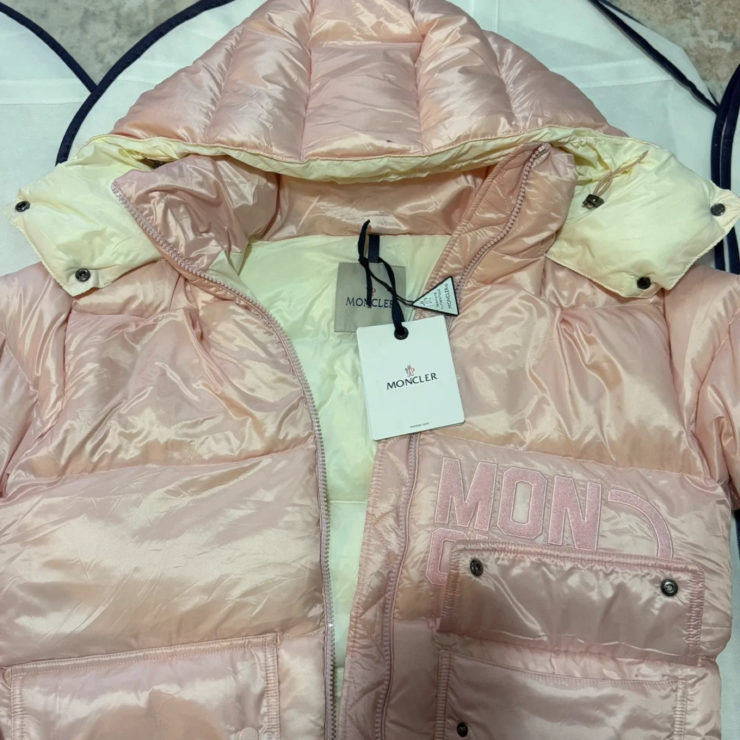 Moncler Pink Padded Down Jacket image indicator(7)