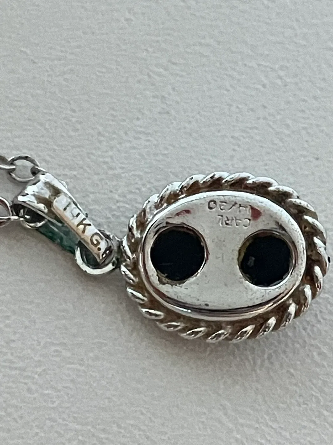 Carla 14 k Gold Fill Diamond Necklace and Earring Set image indicator(7)