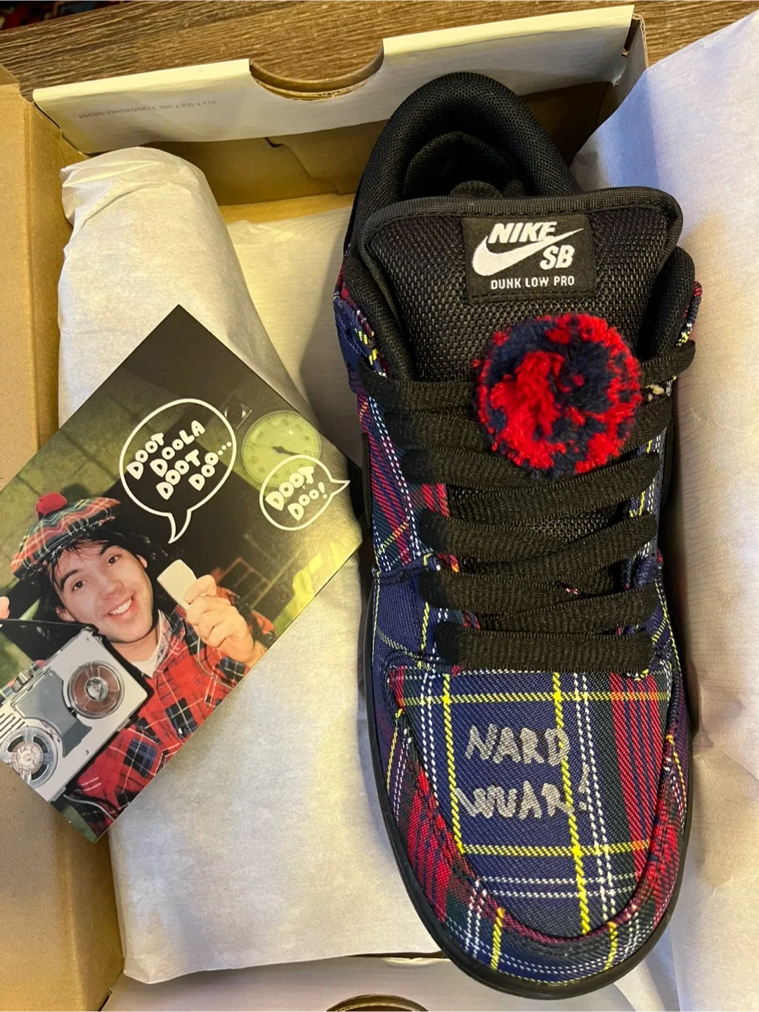 Nike Sb Dunk Low Nardwuar Brandnew Rare Hand Signed Size 8.5