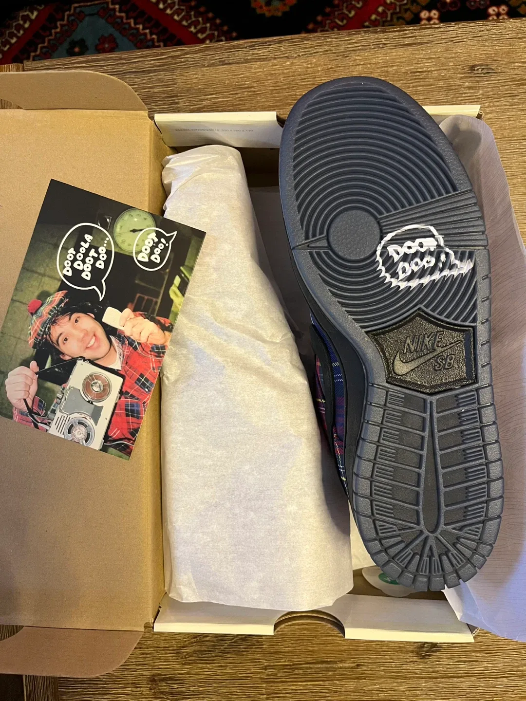 Nike Sb Dunk Low Nardwuar Brandnew Rare Hand Signed Size 8.5 image indicator(9)