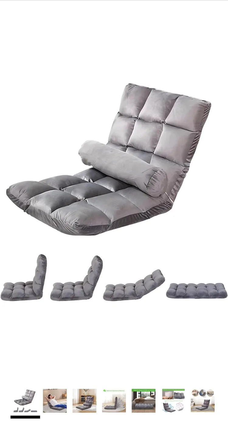 Adjustable Floor Chair - Grey