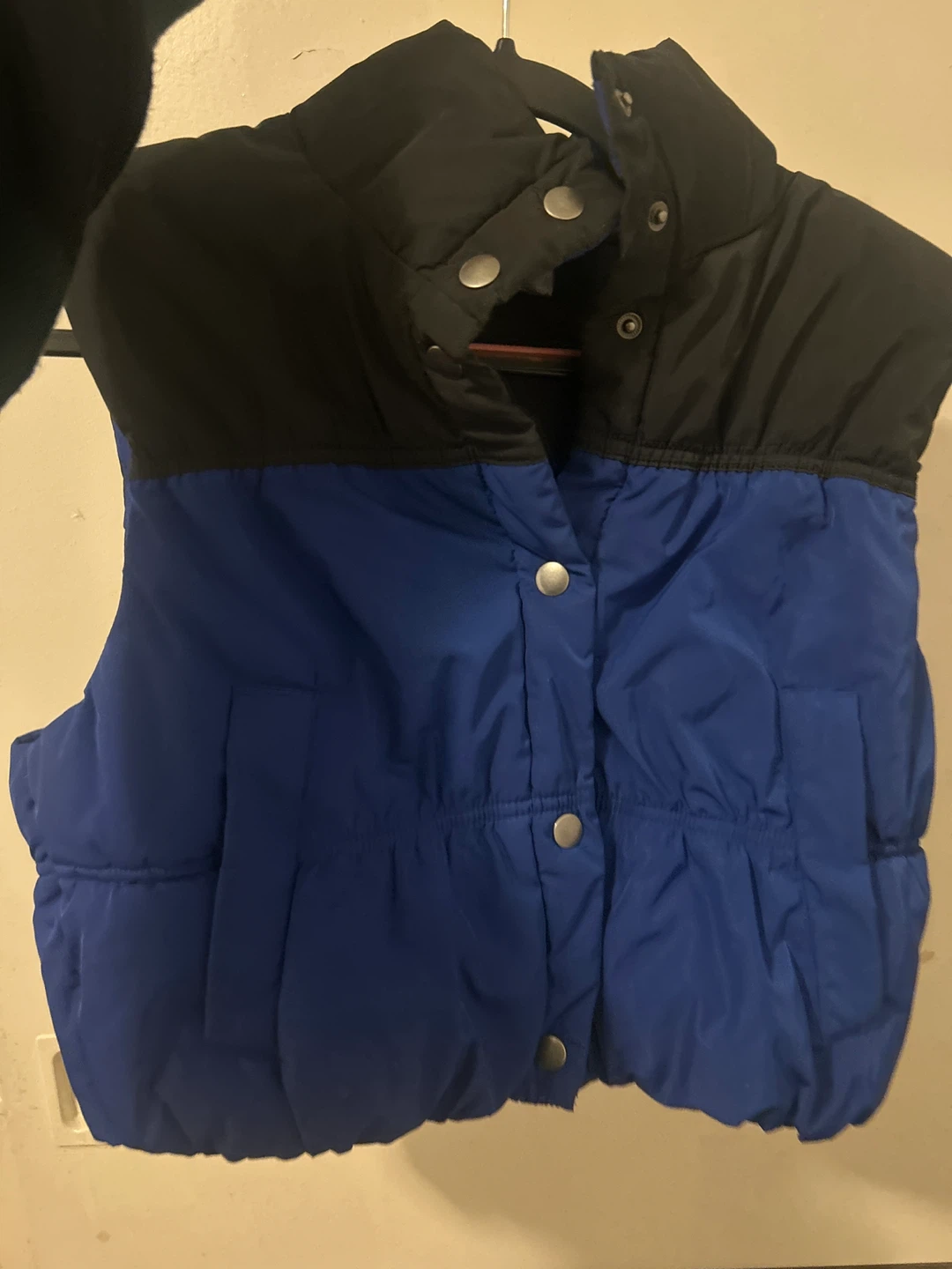 Blue & Black Puffer Vest