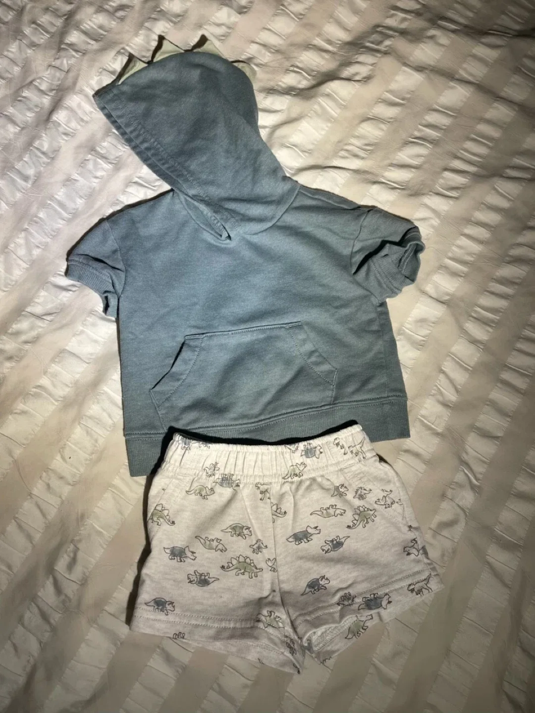 Carter's 3M Baby Dino Hoodie & Shorts Set image indicator(2)
