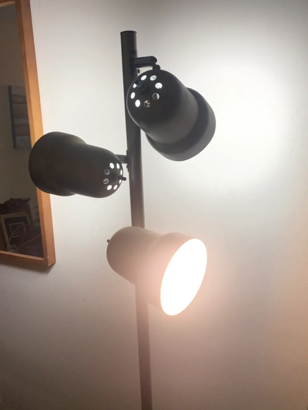 Champagne Floor Lamp with Three Lights