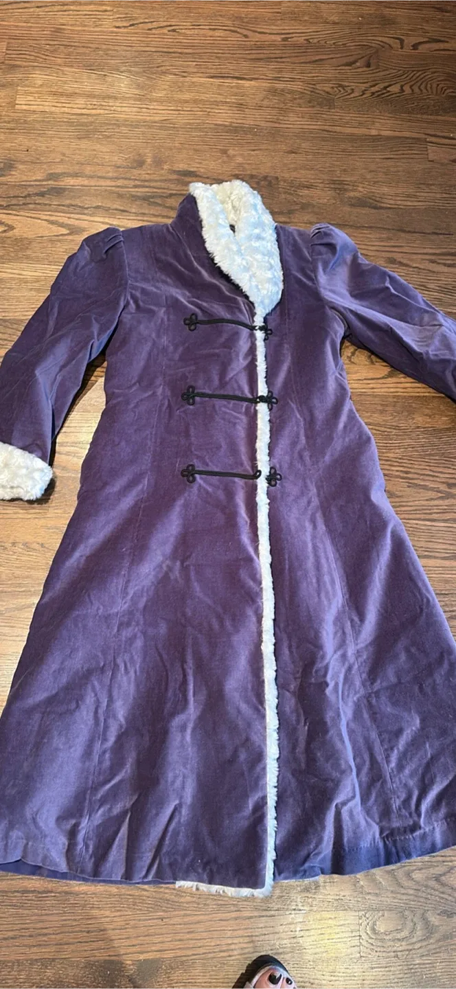 American Girl Purple Coat - Size 14