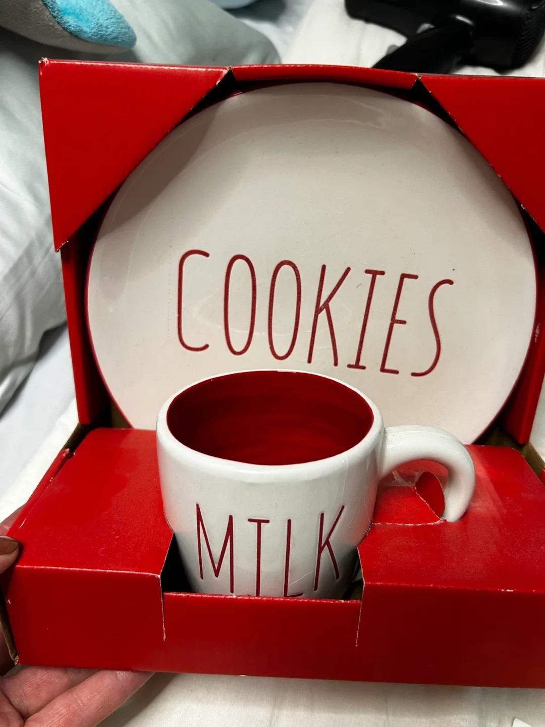 Rae Dunn Plate & Mug Set - Cookies & Milk image indicator(2)