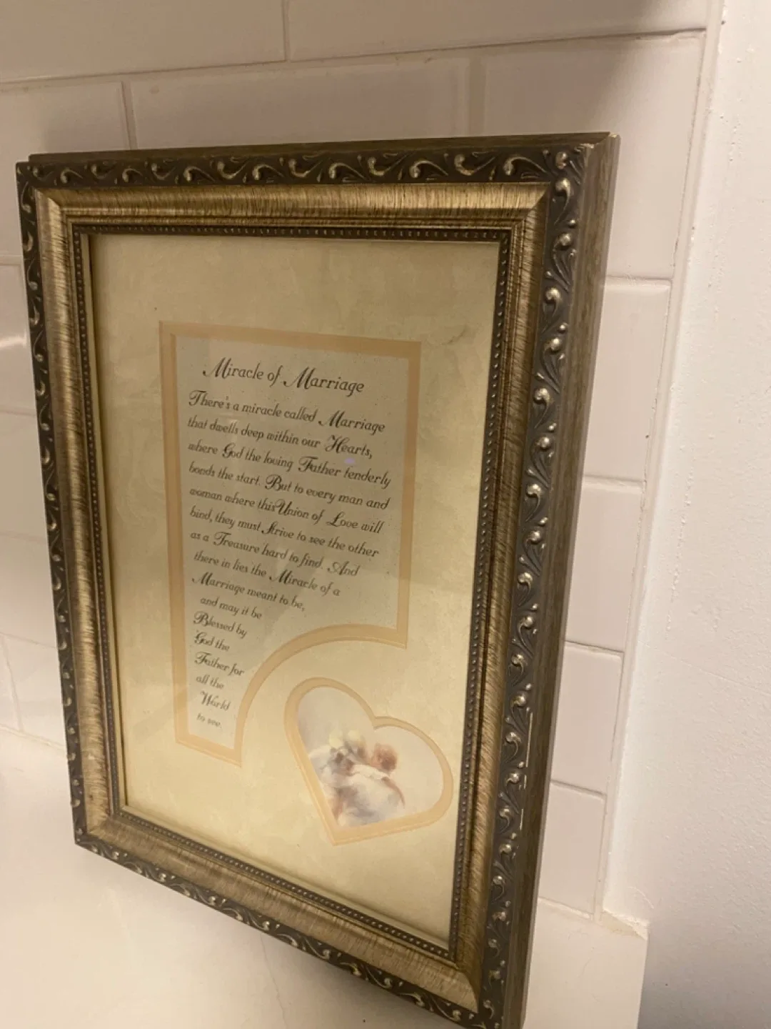 Framed 'Miracle of Marriage' Print