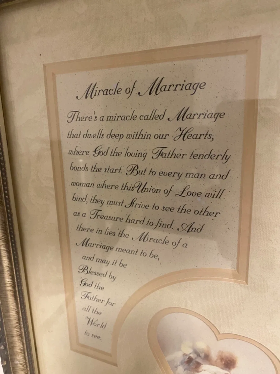 Framed 'Miracle of Marriage' Print image indicator(2)