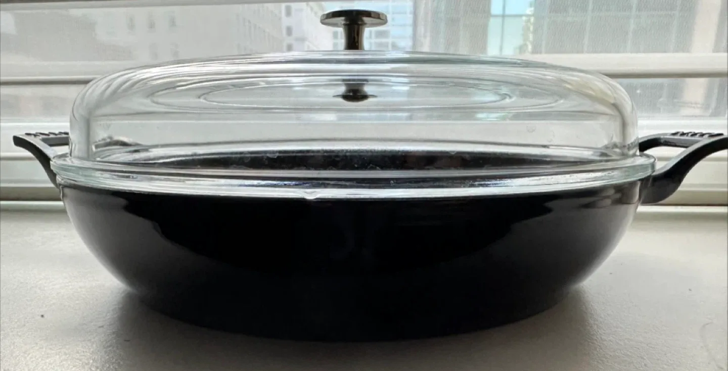 Staub 3.5-Qt Dark Blue Braiser with Glass Lid