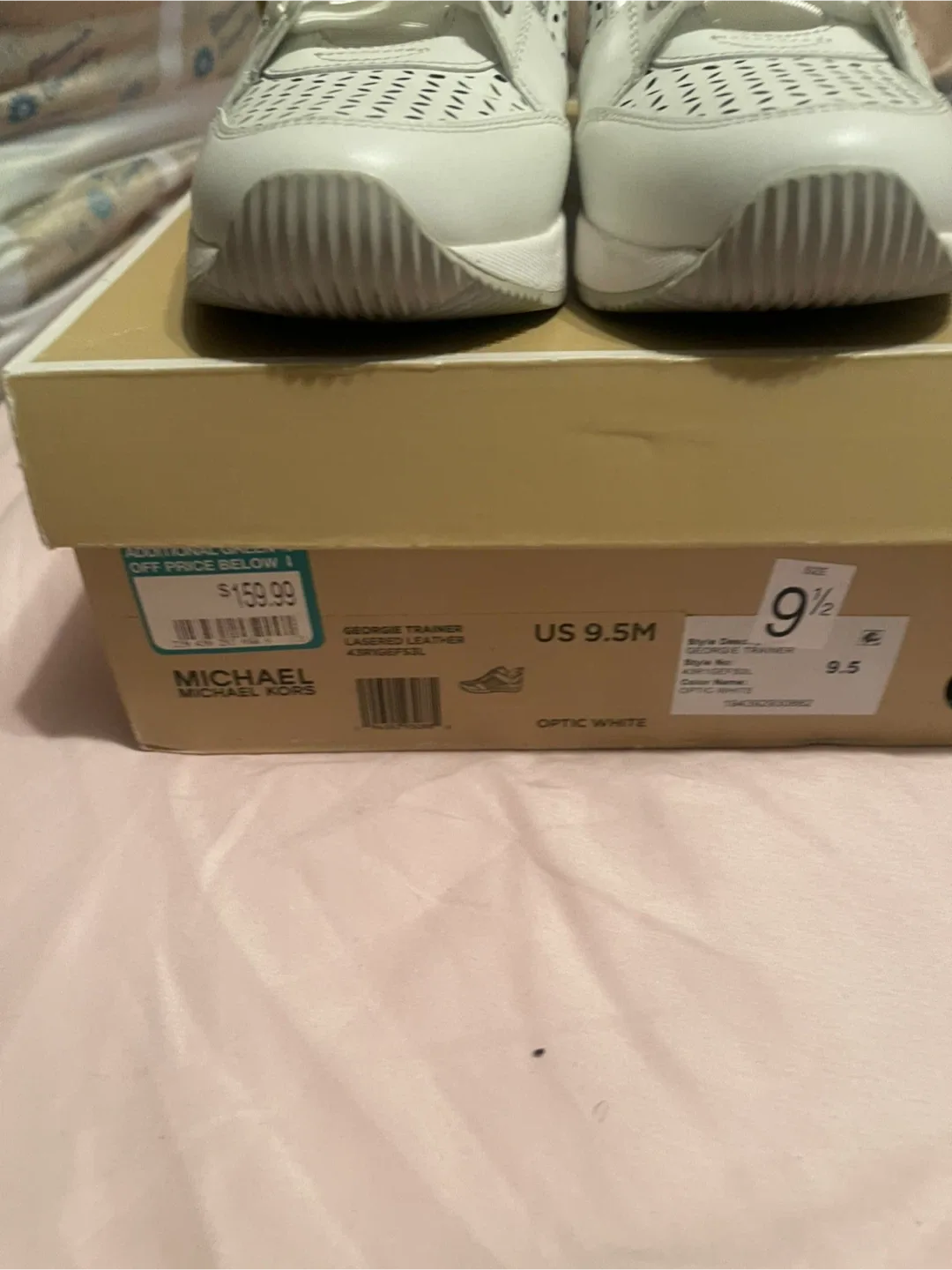 Michael Kors Georgie Trainer, US 9.5, Optic White