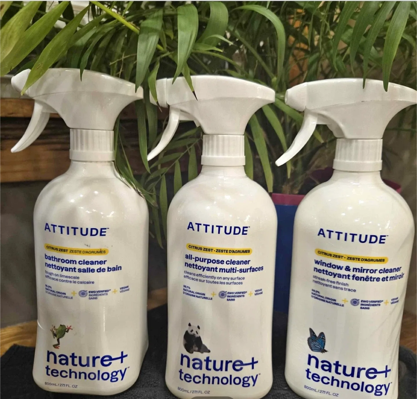 Attitude Bathroom, All-Purpose & Window Cleaner Set
