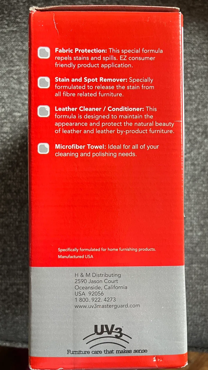 UV3 Upholstery Care Kit - New! image indicator(2)