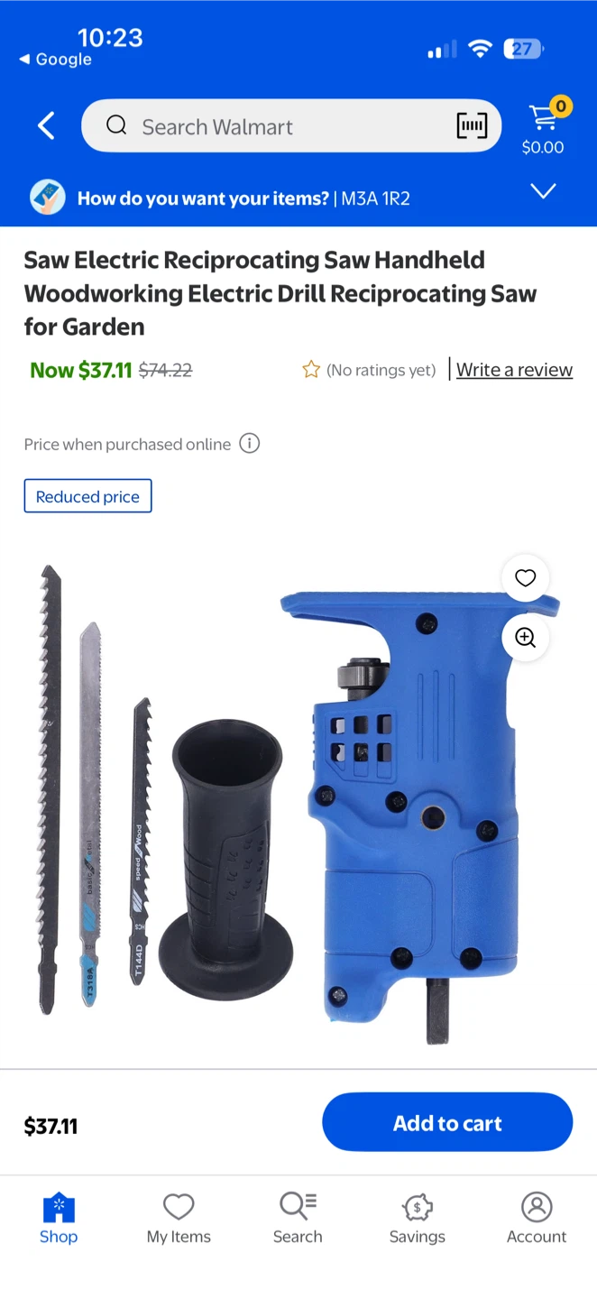 Electric Reciprocating Saw Handheld