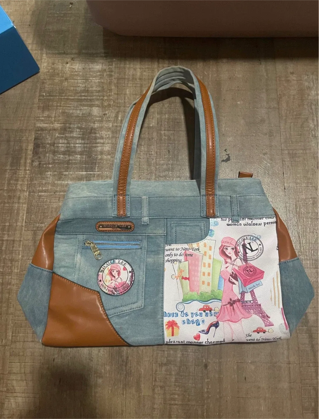 Nicole Lee denim purse