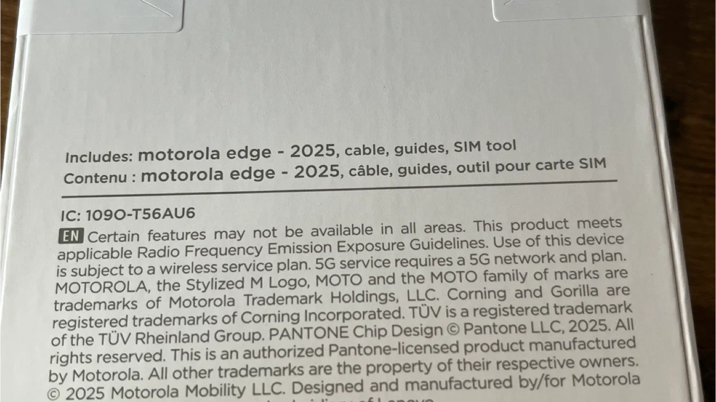 New Motorola Edge 2025 Cell Phone - in sealed box! image indicator(4)