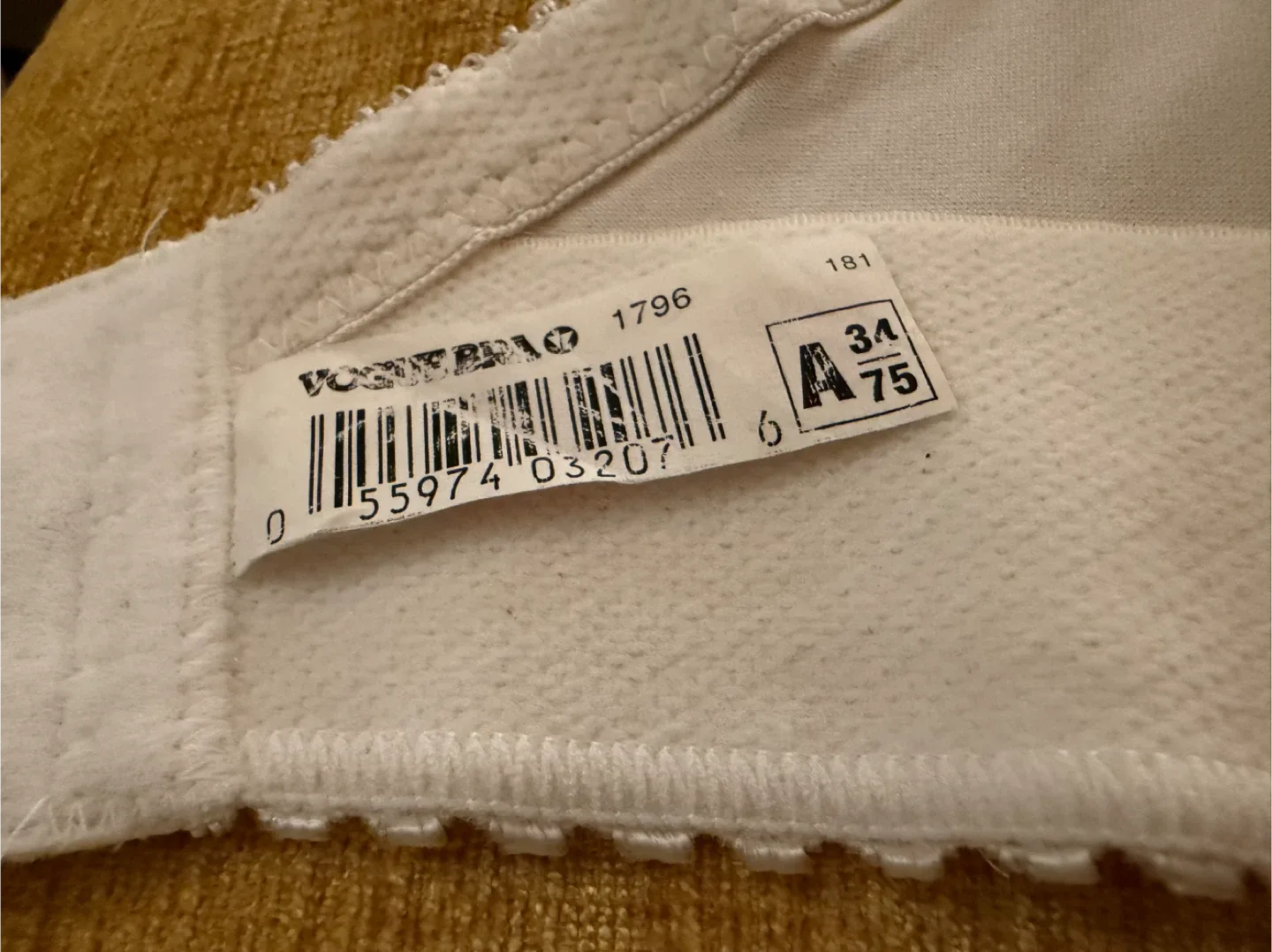 Bra, Size 34A, White image indicator(5)