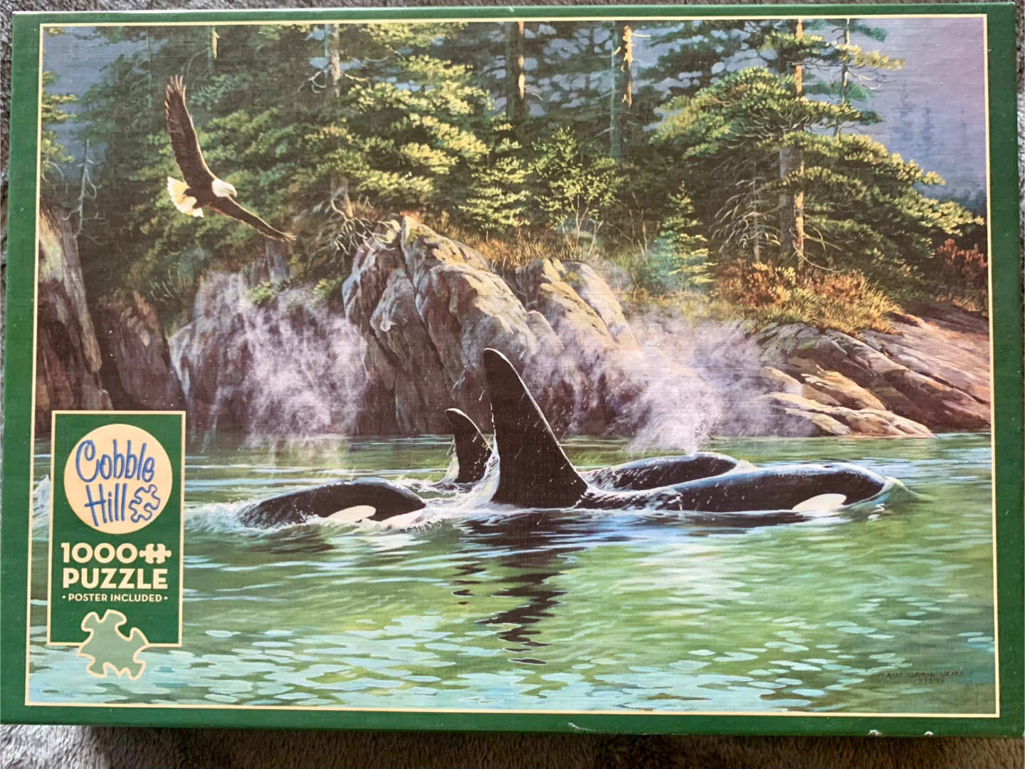 Cobble Hill Orcas 1000 Piece Jigsaw Puzzle