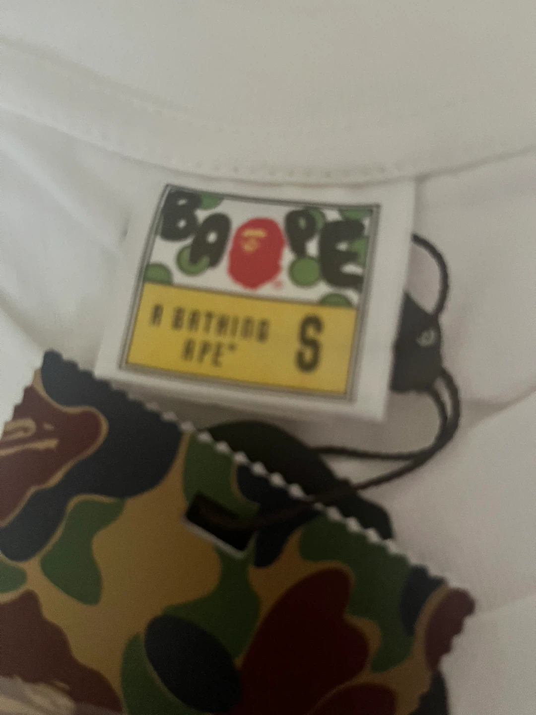 New A Bathing Ape x Burberry(BAPE) White Tee - Size S - photo 2