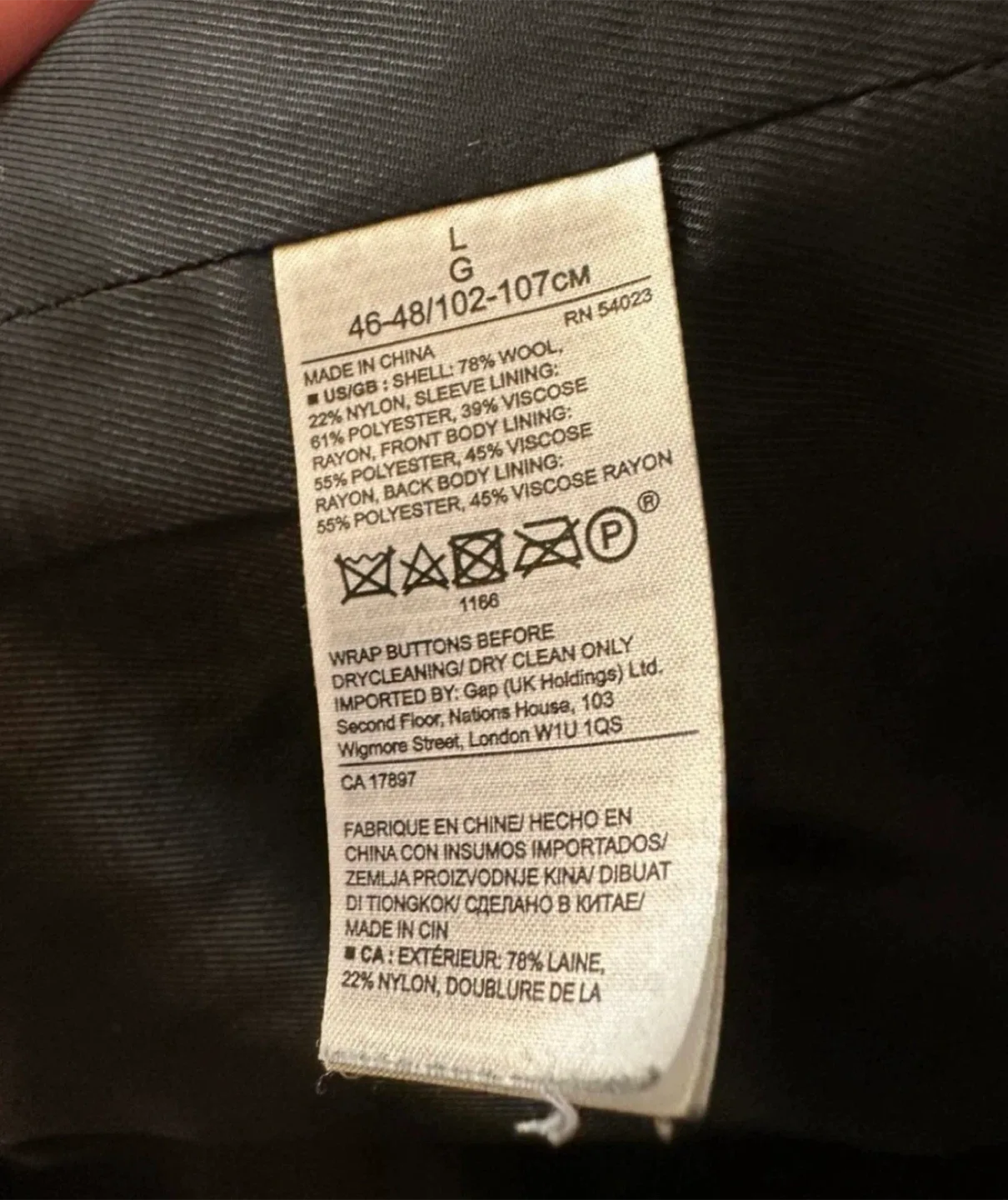 Banana Republic men’s large winter coat image indicator(7)